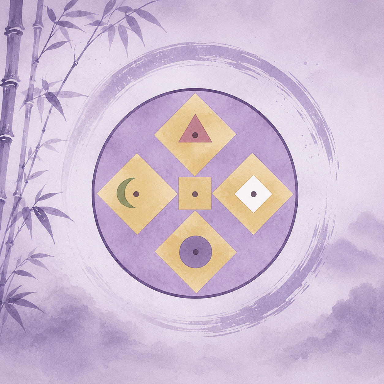 Mandala des quatre piliers du Wa-Jutsu